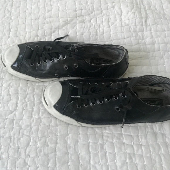 Converse Jack Purcell Black Leather Size 9.5 🖤 - Picture 2 of 4